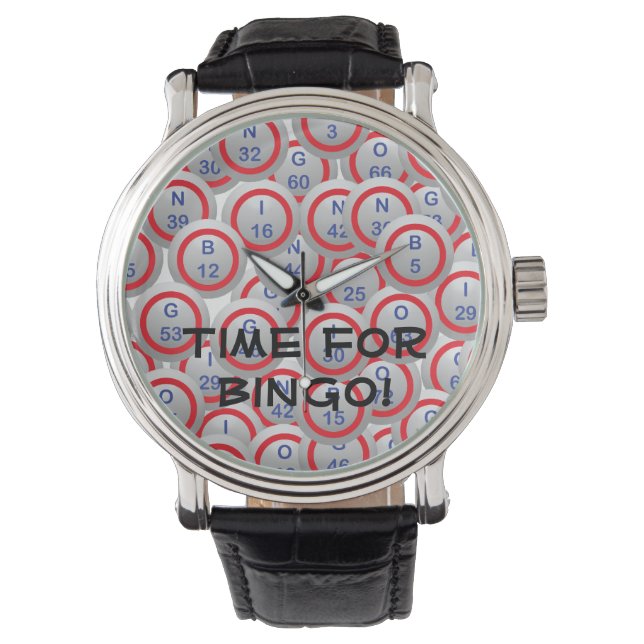 Reloj De Pulsera Bolas de Bingo (Anverso)