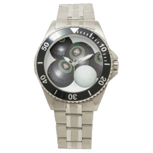 Reloj De Pulsera Bolas De Césped Negro Y Kitty,