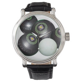 Reloj De Pulsera Bolas De Césped Negro Y Kitty,