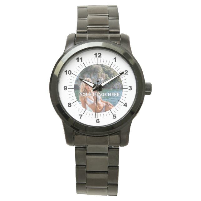 Reloj De Pulsera ¡BOLD! ⌚ Reloj Pulsera Negro Sobredimensionado (Anverso)