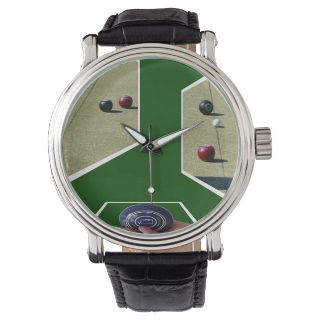 Reloj De Pulsera Bolos de césped Arte Dimensional, (Anverso)