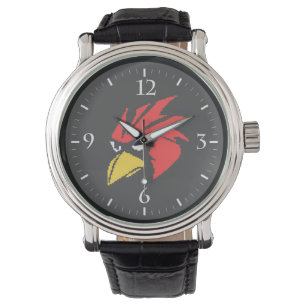 Reloj De Pulsera Bolsa de cordón de cara de pájaro pixelada linda