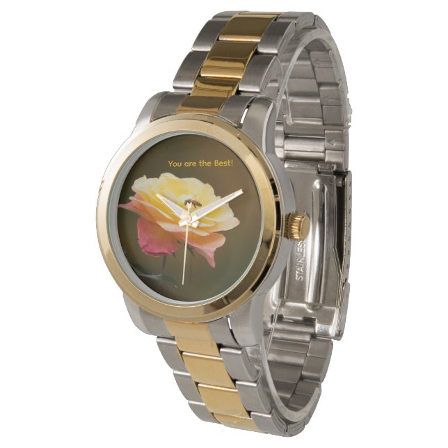 Reloj De Pulsera Bolsa de Rose y Abeja (Angular)