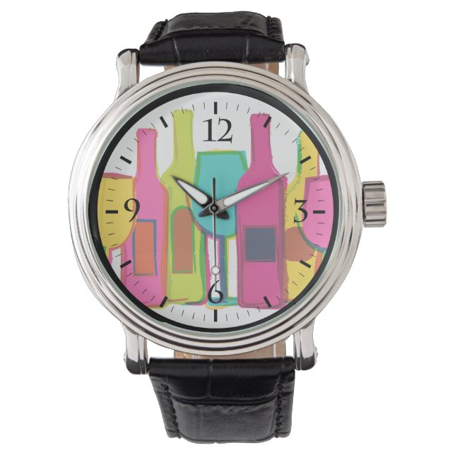 Reloj De Pulsera Bolsa de vino de color lindo (Anverso)