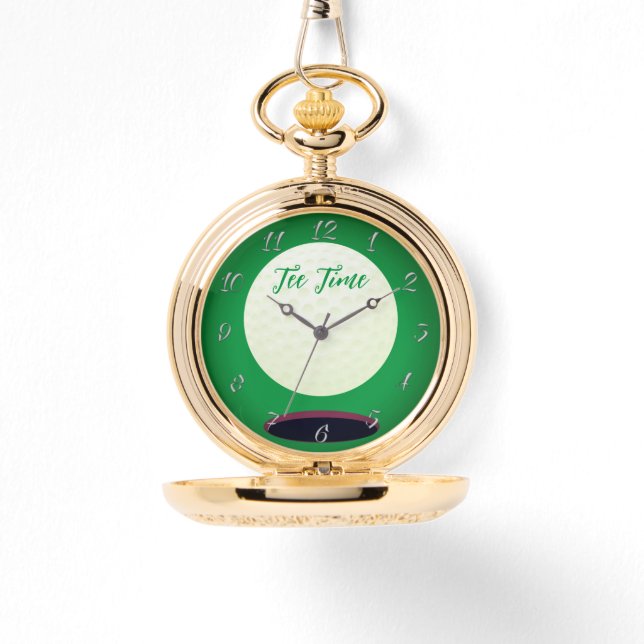 Reloj De Pulsera Bolsillo de regalo de Golfer (Anverso)