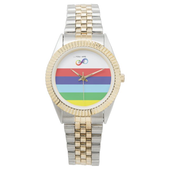 Reloj De Pulsera Bolso de orgullo LGBTQ+ Infinity (Anverso)