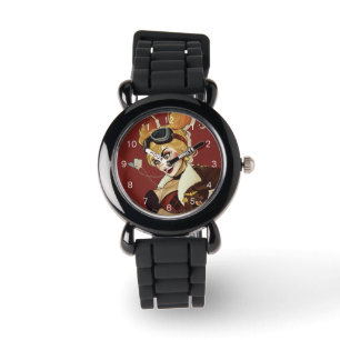 Reloj De Pulsera Bombas de Harley Quinn Pinup