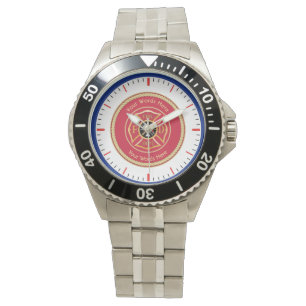 Reloj De Pulsera Bombero Mall Cross Rope Shield Universal