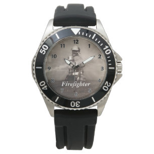 Reloj De Pulsera Bombero que trabaja las líneas