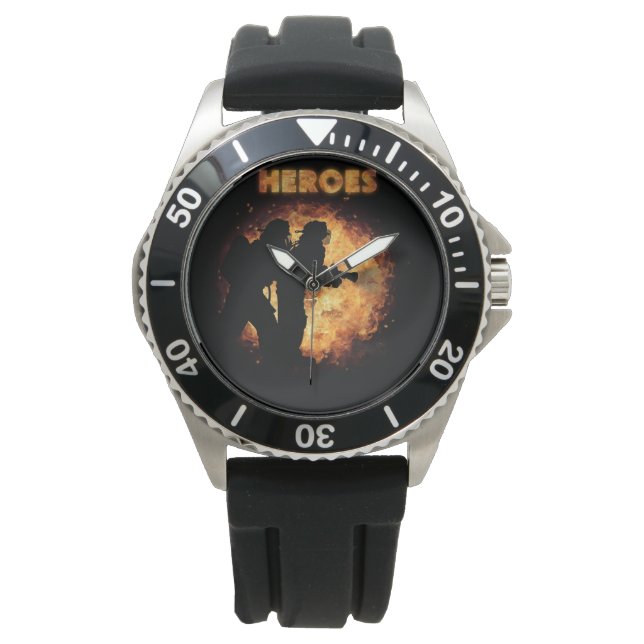 Reloj De Pulsera Bomberos: Héroes reales (Anverso)