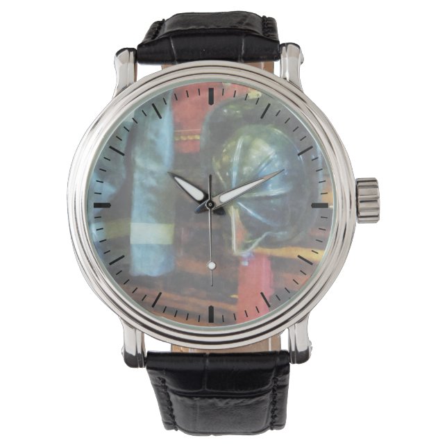 Reloj De Pulsera Bomberos - Línea de Bomberos en Desfile (Anverso)