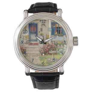 Reloj De Pulsera Bonita casa de campo de verano