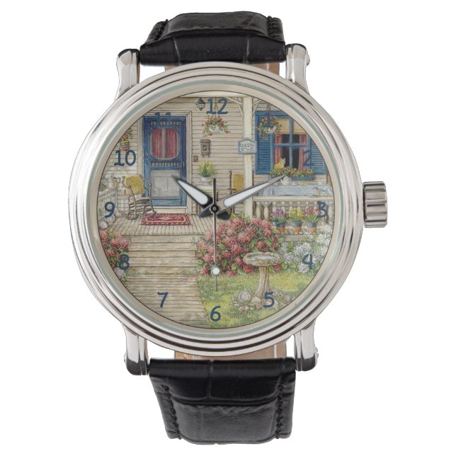 Reloj De Pulsera Bonita casa de campo de verano (Anverso)