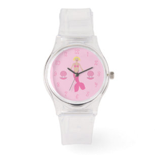 Reloj De Pulsera Bonito Fantasía rosa Mermaid