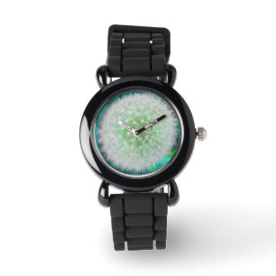 Reloj De Pulsera Bonito Girly Dandelion-Clock, azul