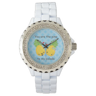 Reloj De Pulsera Bonito piña tropical Pina colada romántica