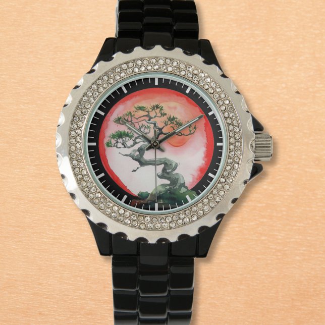 Reloj De Pulsera Bonsai al Atardecer (Subido por el creador)