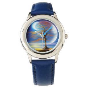 Reloj De Pulsera bonsái paisaje lunar 