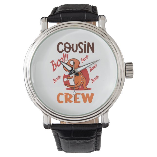 Reloj De Pulsera Boo Cousin Crew Halloween Dinosaur Spookone Costum (Anverso)