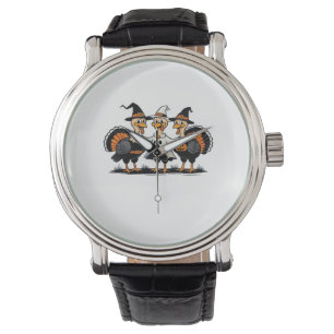 Reloj De Pulsera Boo de Halloween en Turquía, acción de gracias en 