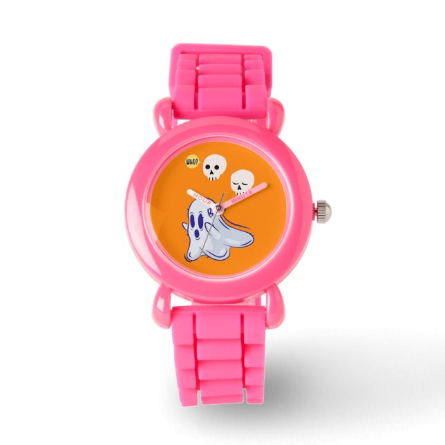 Reloj De Pulsera Boo Ghost UK 31 Spooky USA Skull Octubre Halloween (Anverso)