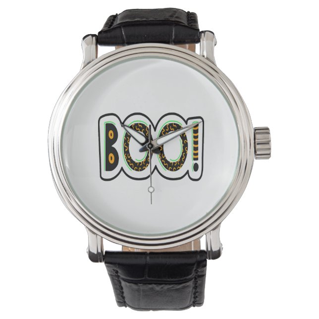 Reloj De Pulsera Boo Halloween (Anverso)