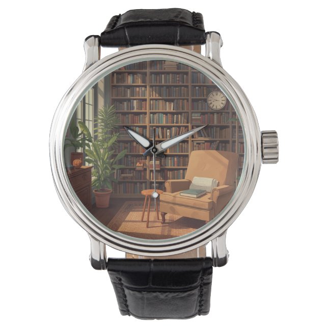 Reloj De Pulsera BookShelf  (Anverso)