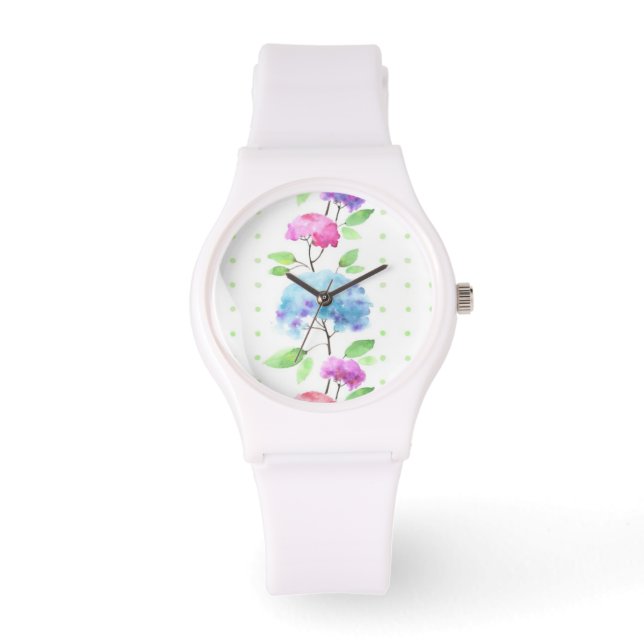 Reloj De Pulsera Borde de patrón fluido vertical (Anverso)