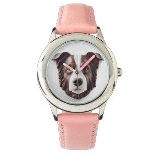 Reloj De Pulsera Borde de Perro Collie 3D inspirado