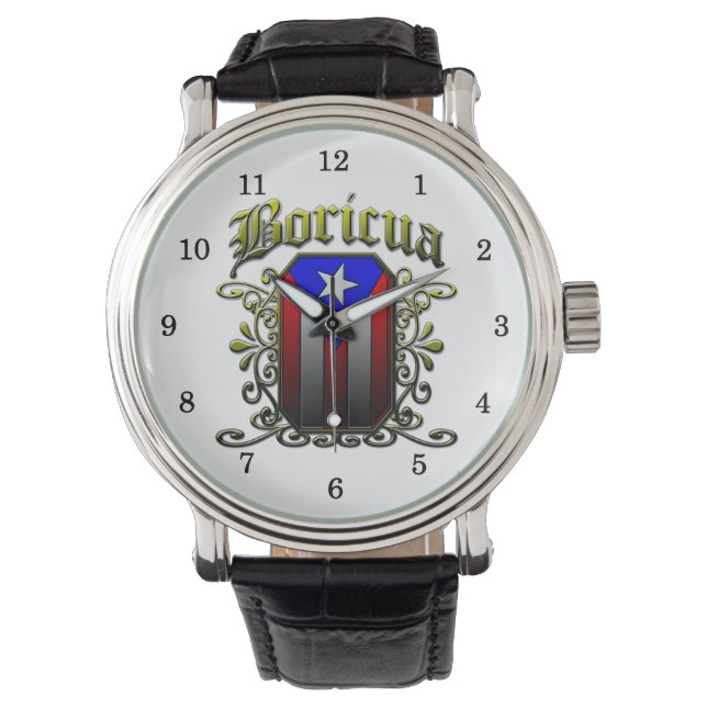 Reloj De Pulsera Boricua (Anverso)