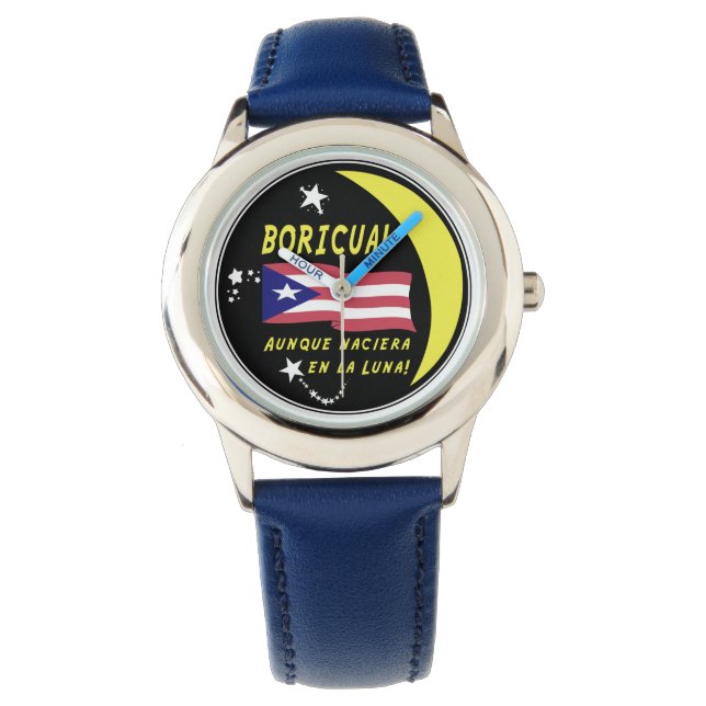 Reloj De Pulsera ¡Boricua! ¡En cualquier lugar! (Anverso)