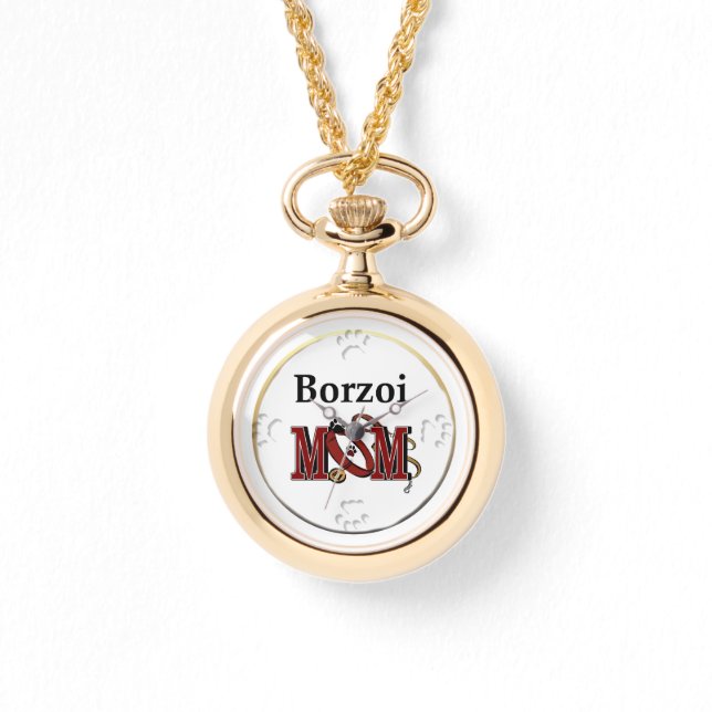 Reloj De Pulsera Borzoi Dog MOM (Anverso)