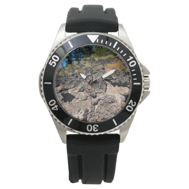 Reloj De Pulsera Bosque de cuenca de lava, O (Anverso)