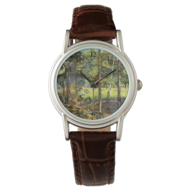 Reloj De Pulsera Bosque de pinos (Anverso)