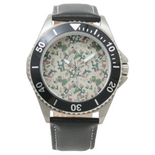 Reloj De Pulsera Bosque de píxeles de la Tierra