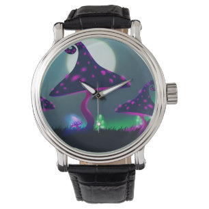 Reloj De Pulsera Bosque Fantasy Mushroom