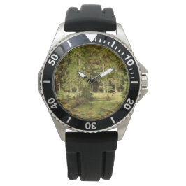 Reloj De Pulsera Bosque ruso (paisaje rústico) (Green Woods)