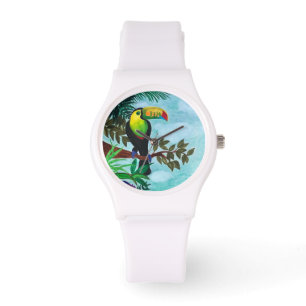 Reloj De Pulsera Bosque tropical tropical húmedo y colorido