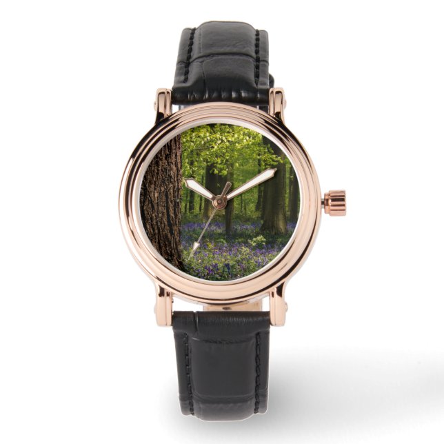 Reloj De Pulsera Bosques | Bluebells en Bélgica (Anverso)