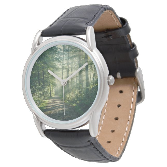 Reloj De Pulsera Bosques | Ruta Forestal Hamburgo Alemania (Angular)