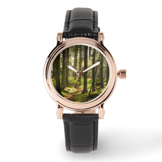Reloj De Pulsera Bosques | Selva boreal Suecia (Anverso)
