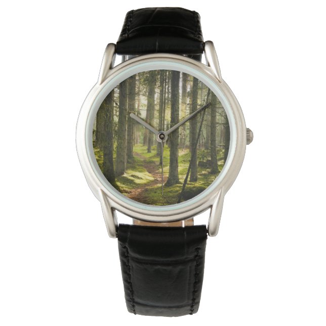 Reloj De Pulsera Bosques | Selva boreal Suecia (Anverso)