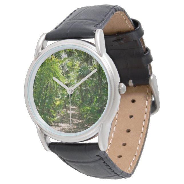 Reloj De Pulsera Bosques | Tropical Rainforest Tulum Mexico (Angular)