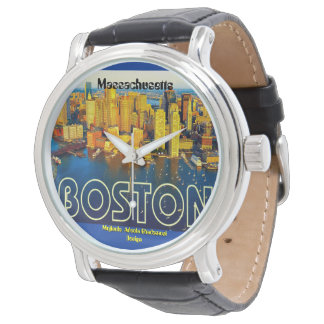 Reloj De Pulsera boston 2, Massachusetts - Customized