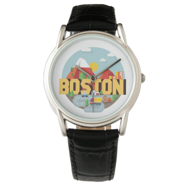 Reloj De Pulsera Boston como destino (Anverso)