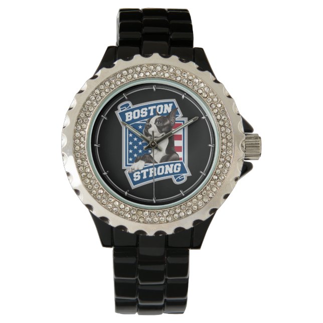 Reloj De Pulsera BOSTON FUERTE estilo TERRIER escudo (Anverso)