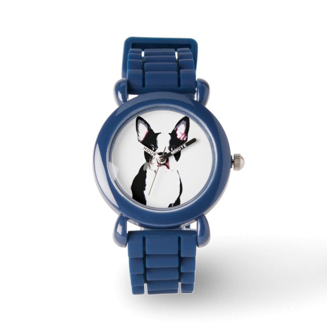 Reloj De Pulsera Boston Terrier (Anverso)