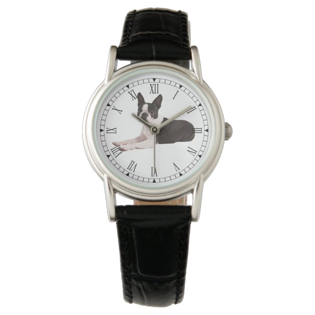 Reloj De Pulsera Boston Terrier (Anverso)