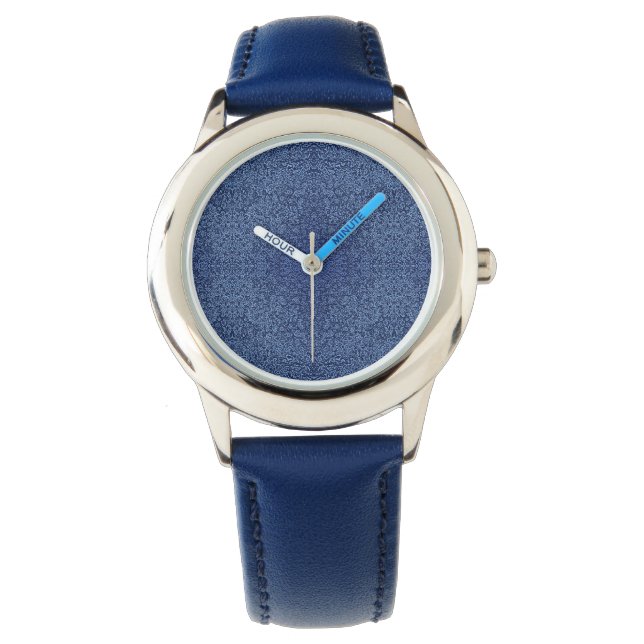Reloj De Pulsera Botanical Pattern in Blue 2 (Anverso)