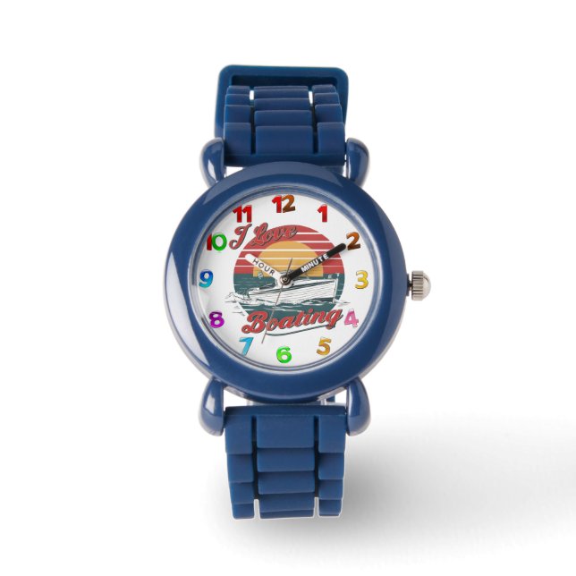 Reloj De Pulsera Bote de amor oceánico (Anverso)